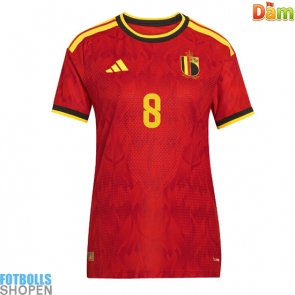 Billiga Belgien Youri Tielemans #8 Hemmatröja Dam VM 2026 Kortärmad